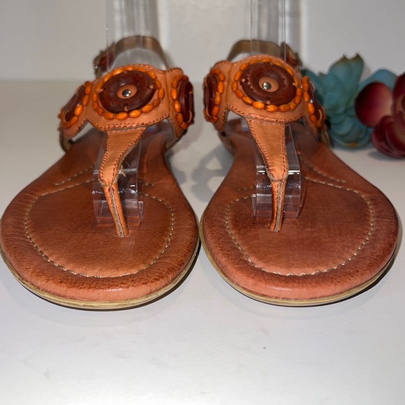 Earth Zephya Spice Leather Sandals Size 8 - Picture 8 of 12
